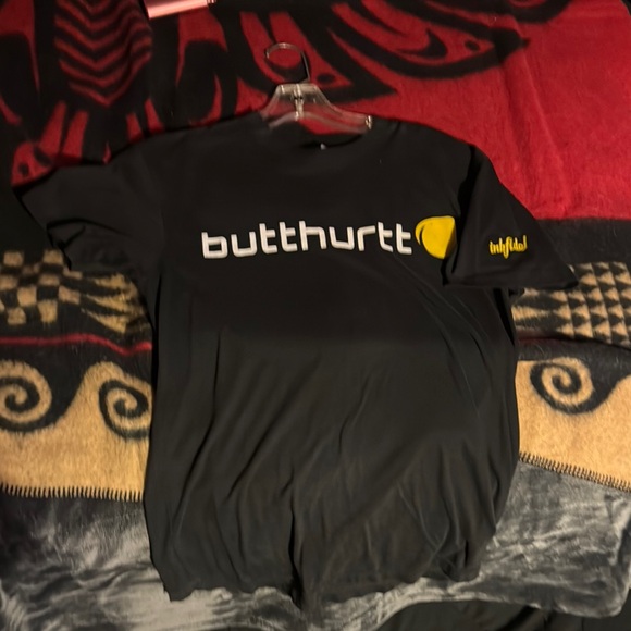 Black Graphic T-Shirt with Yellow Detail - Picture 1 of 1